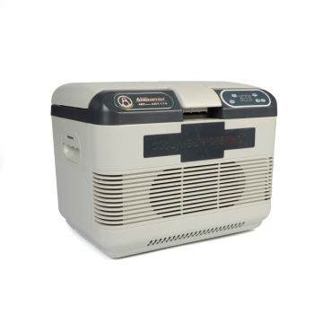 15L DC 12V/24V Car Heating Digital Display Refrigerator - Portable Dual Core Semiconductor Cooler Box