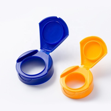 Çin gıda sınıfı pp kırmızı 40mm flip üst kapak şişe ve kavanozlar için