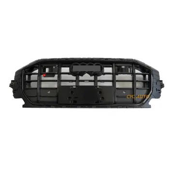 SQ8 Front Grille - Audi Q8 Grill Upgrade to SQ8 Style Mesh Honeycomb Facelift