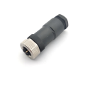 M12 Round Plug Connector K-Code 5-Pole Male Straight