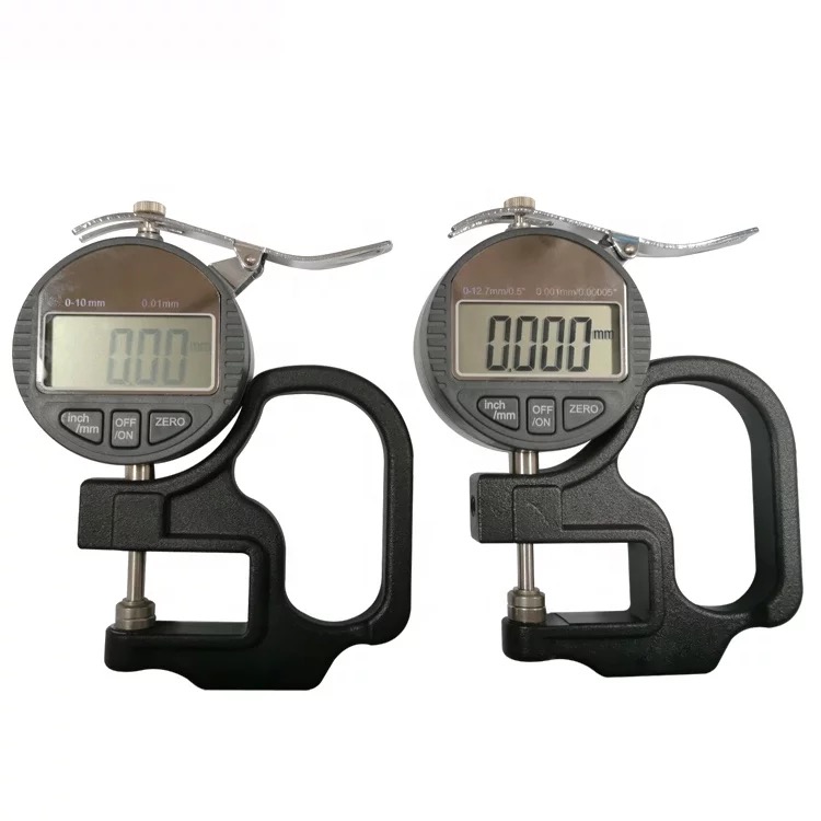 12.7mm Point Measure Digital Micron Thickness Gauge Meter 0.01mm Fabric Thickness Tester