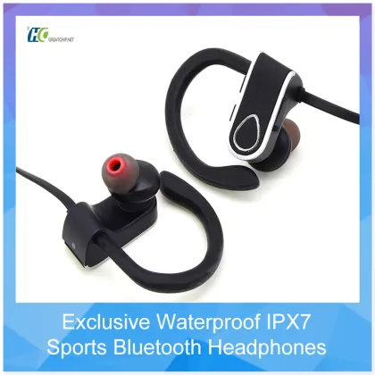 IPX7 Waterproof Sweatproof Sports Wireless Headphones
