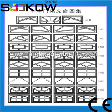round window for sectional garage door