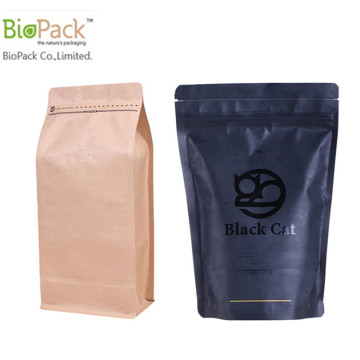 Custom printed laminated bottom gusset coffee bag