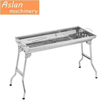 Popular Indoor/Outdoor Garden Smokeless Charcoal Grill with Smoker Stack and Trolley