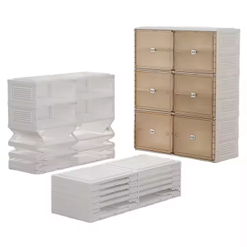 Clear Shoe Rack Cabinet Magnets Acrylic Storage Organizer for Linen Room Shoes