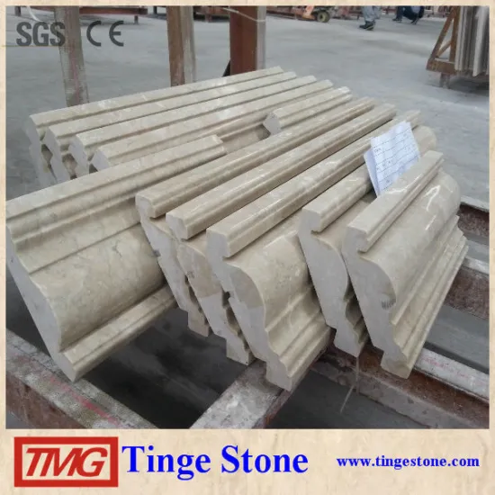 Natual stone frame moulding designs for stairs