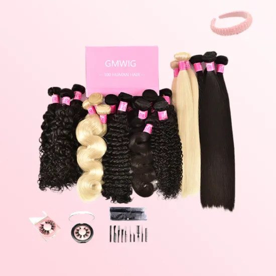 GM hair New Arrival Mink Brazilian Human Hair Weave Extensions Wholesale Factory Vendor Cuticle Aligned Raw Virgin Hair Bundles