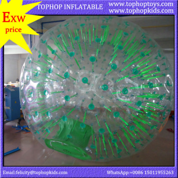 good quality and cheap pvc tpu kids grass zorb water ball for sale