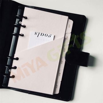 Personalized Baby Pink A6 Card Binder for Planner Organization