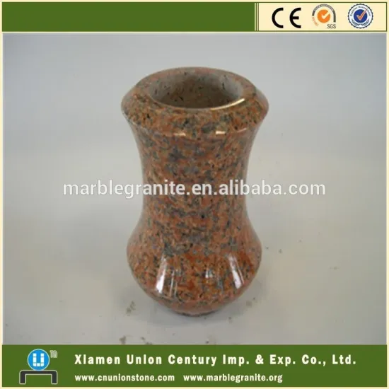 Red Garden Stone Vase