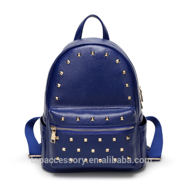 Vogue Leather Backpack 2017 Newest Arrival Ladies Back Pack with Fine Hardware Rivet