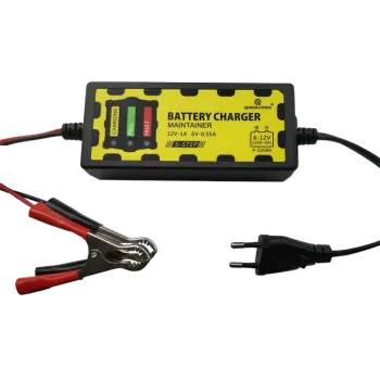 Fast Connection Portable Car Battery Charger for 12V Cars and 6V Motorcycles