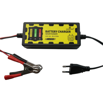 Fast Connection Portable Car Battery Charger for 12V Cars and 6V Motorcycles