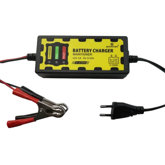 Fast Connection Portable Car Battery Charger for 12V Cars and 6V Motorcycles