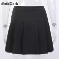 Goth Dark Gothic Vintage Punk Women Skirts Bodycon Pleated Harajuku Aesthetic Spring 2020 Skirt Emo Egirl Y2K Punk Grunge Chic