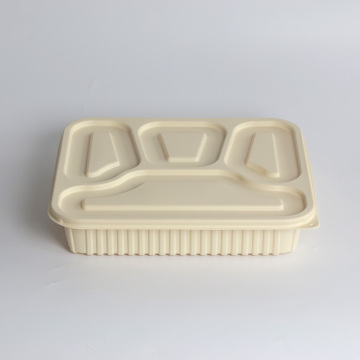 Custom Green Biodegradable Corn Starch Lunch Box for Salads and Hamburgers
