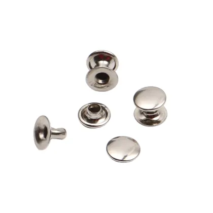 Made in China double cap metal rivet for leather bag