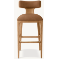 Tabouret de comptoir chêne/frêne avec tissu Lignee