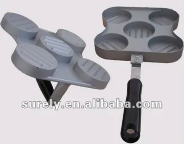 Aluminum die casting Non-stick Mini hamburger press