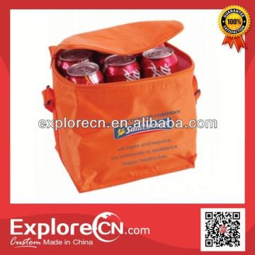 Sliver insulated 6 can cooler bag