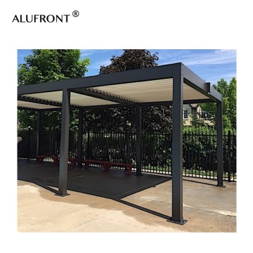 High-Quality Waterproof Pergola Louvers with Remote Control Motorized System in Aluminum