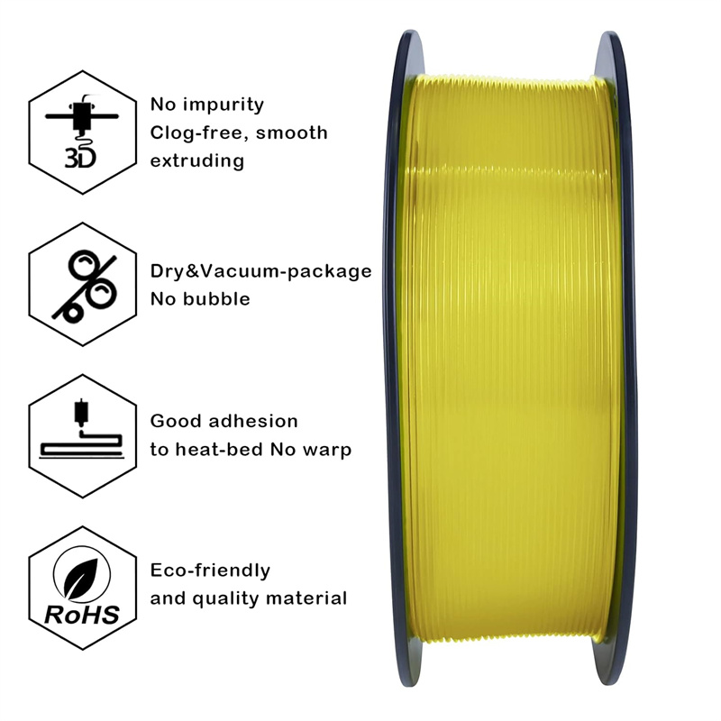 Premium Transparent PLA 3D Printer Filament