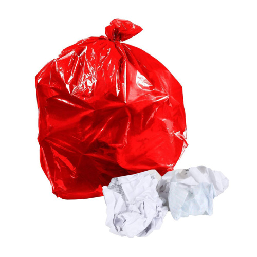 Bolsas de basura grandes de material translucido PE bolsa de plastico para bote de basura color amarillo
