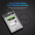 Cas de disque dur externe mobile transparent 4 To