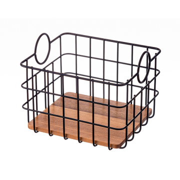 Wire Small Utility Basket Storage Bin & Décor for Bathroom, Closet, Pantry, Under Sink, Toy, Shelf, Kitchen