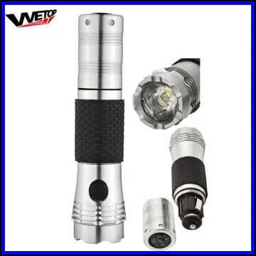 Aluminium 1w LED Flashlight with car charger