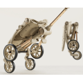 Foldable and storable baby stroller