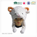 Sombrero Animal de la felpa de lujo de ovejas