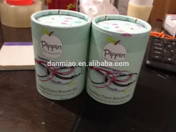 Pink delicate customized printed corrugated paper tube for gift/jewelry/ornaments