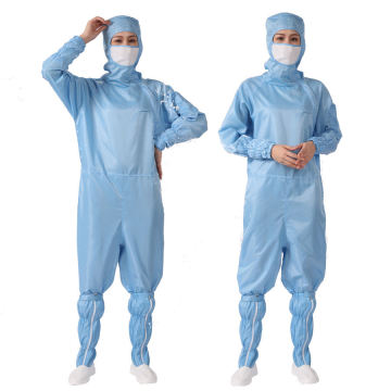 5mm Stripe Grid Unisex Workwear Anti-Static Cleanroom ES&D Lab Jacket and Pants