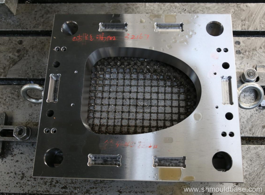 Trash can mould base processing