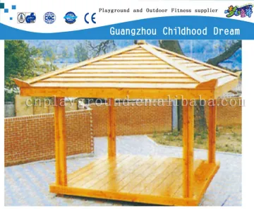 (HD-19102)Outdoor leisure bamboo pavilion russian prefabricated house wooden simple wooden house