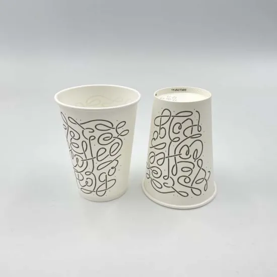 Wholesale Custom Logo Disposable Paper Cups Beverage Cup