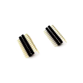 Encabezado de lanzamiento de 1.0 mm ángulo recto con doble contacto