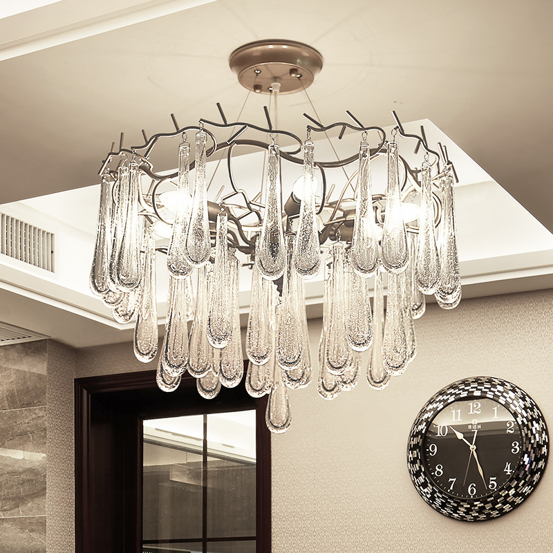 Beaded Modern Crystal ChandeliersofApplicantion Bathroom Chandeliers