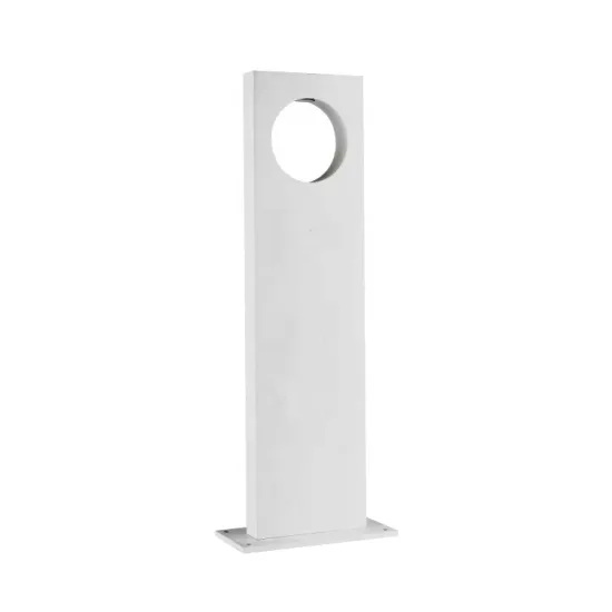 European Style White Finished LED Bollard Light for Lawn Decoration