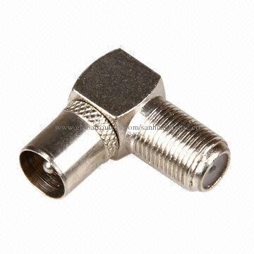 Right angle PAL male to F female connectors, OEM/ODM orders are welcome
