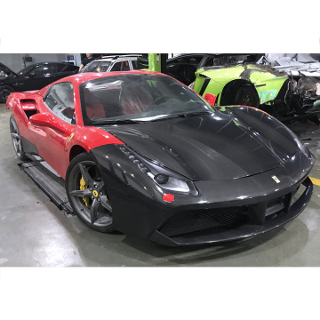Cofano con cappuccio in fibra di carbonio OEM per Ferrari F488 488 GTB Spyder