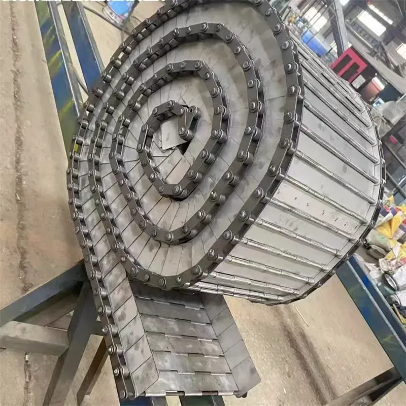 Food Grade 304 Stainless Steel Flat Flex Wire Mesh Conveyor for Bread Baking