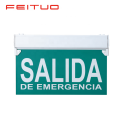 Signo de salida de emergencia LED de panel acrílico