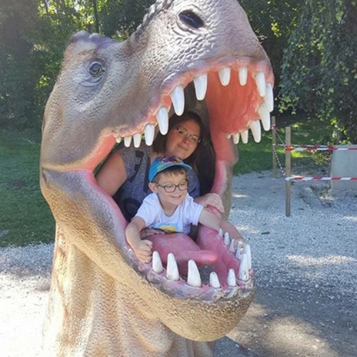 Dinosaur Park Equipment Dinosaur Head Statue for Photography