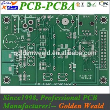 Rapid television parts pcb rohs 94v0 pcb board assembly