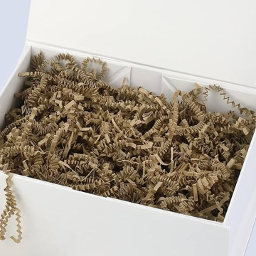 Recycled Kraft Brown Crinkle Cut Paper Shredded Filler for Packing