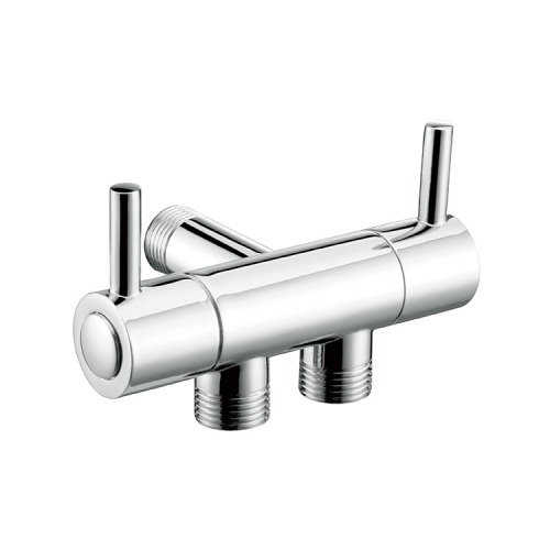 Bathroom And Home Kitchen Chrome Plated Stainless Steel Shower Angle Stop Cock