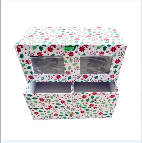 colorful ribbon paper drawer box gift packaging